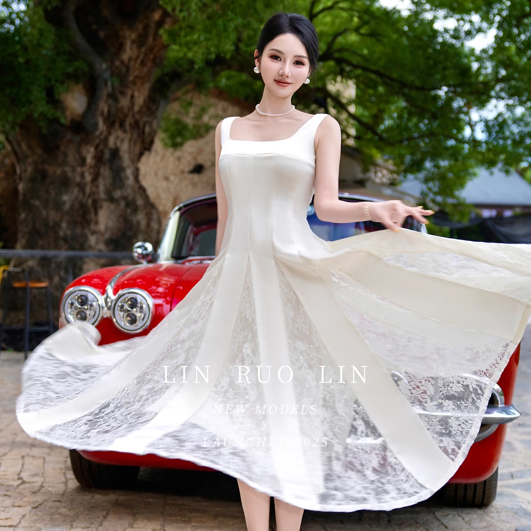 LRL【白月光】原创设计品牌名媛纯欲风轻奢夏季吊带裙RL20250008