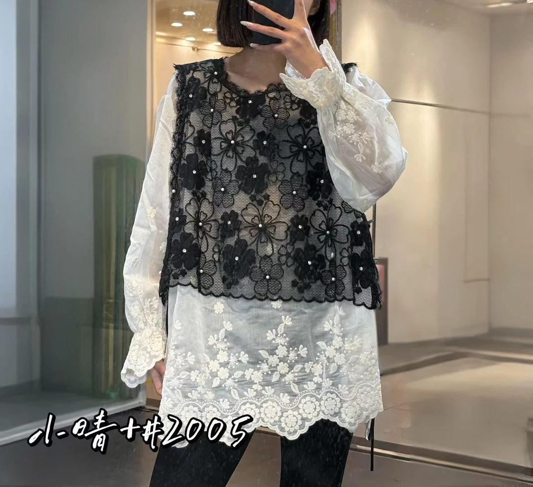 设计感小众蕾丝衫宽松显瘦百搭上衣