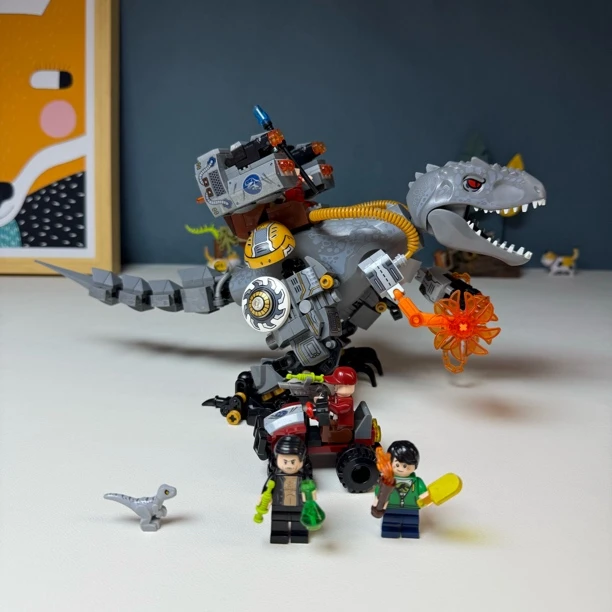 机械霸王龙机甲重爪龙恐龙玩具模型益智拼装积木男孩子儿童礼物