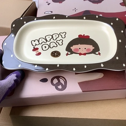 盘陶瓷制品满25拼单发货默认微瑕