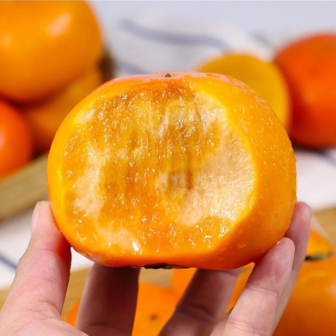 【果园直发】巧克力柿子脆柿子新鲜水果现摘现发陕西脆柿子