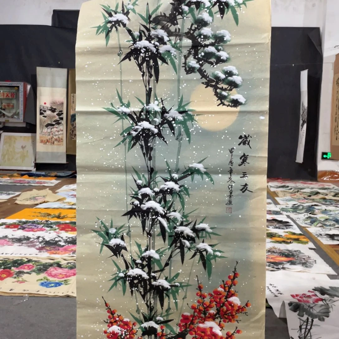 国画国画作者画心一张