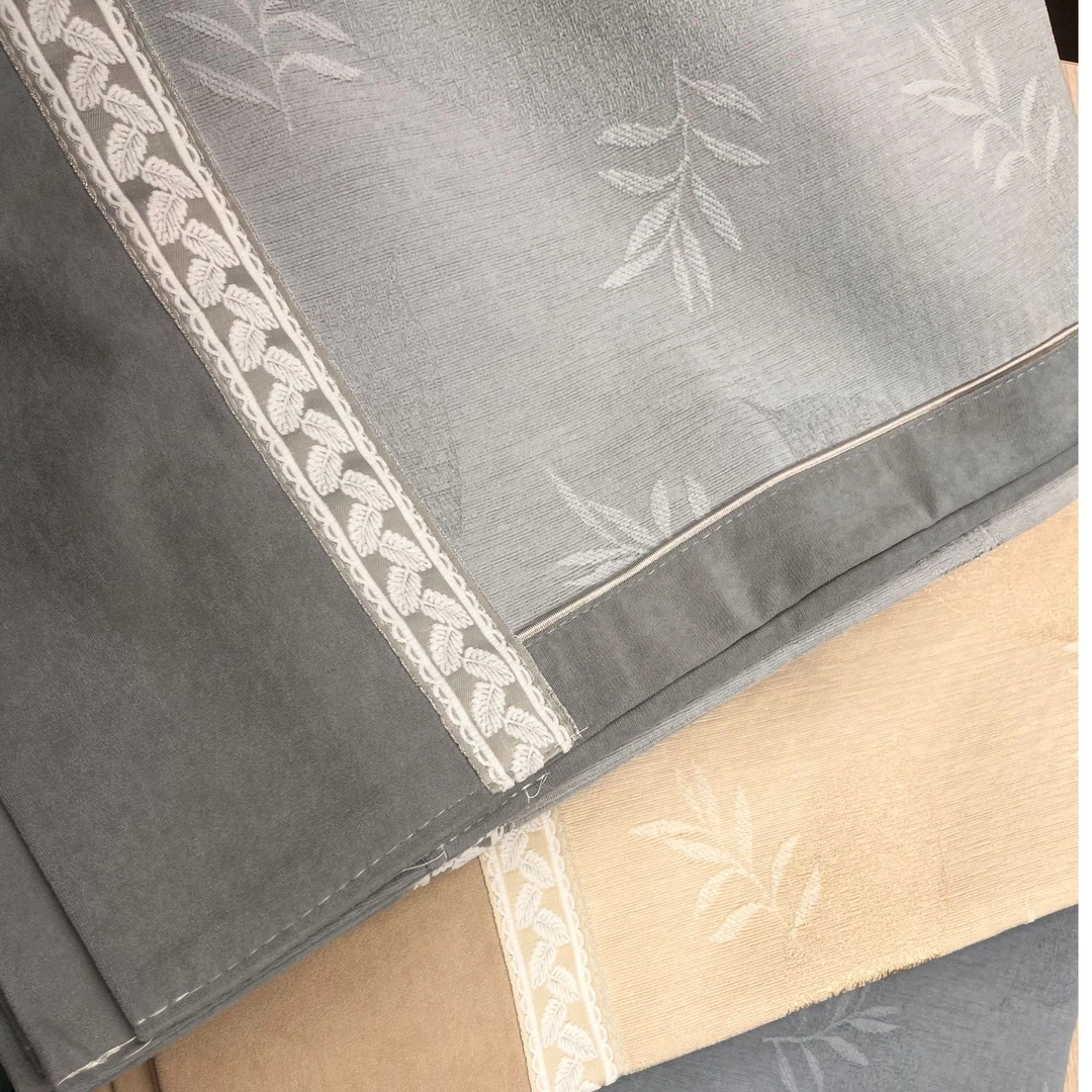 【金叶子】 芳  高端简约刺绣防滑羊绒雪尼尔四季通用沙发垫