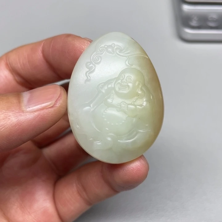 和田玉吊坠(不含链)未镶嵌璀**空