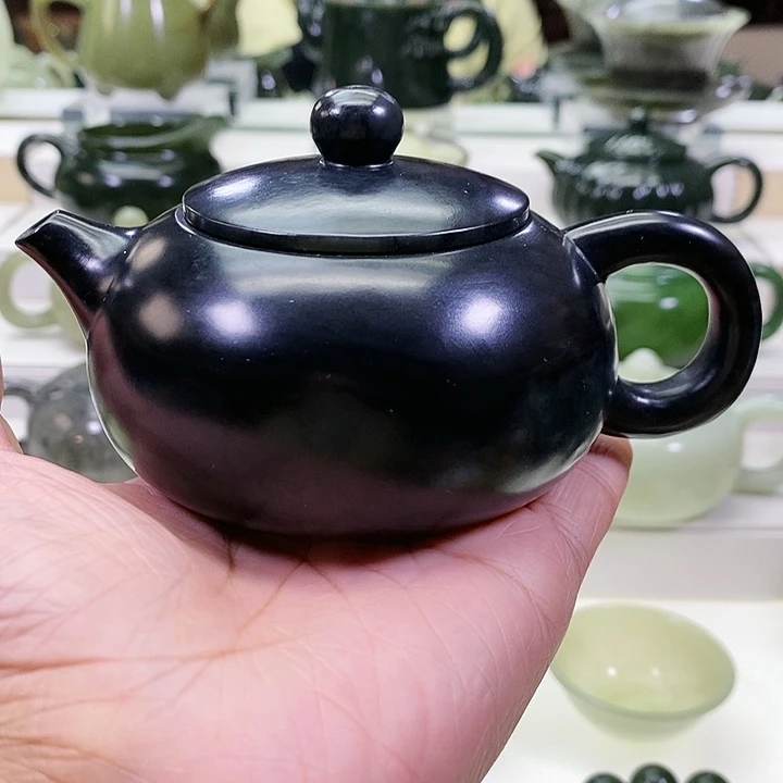 未镶嵌和田玉挂件茶壶180m l