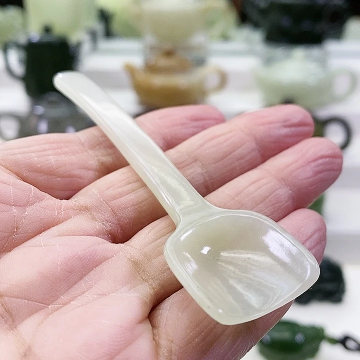 未镶嵌和田玉挂件茶铲