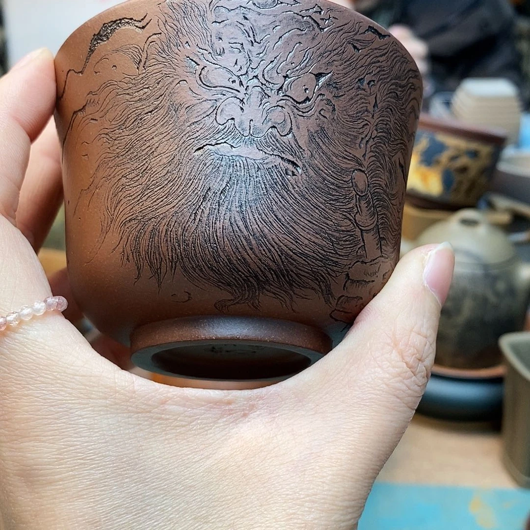 茶宠紫砂宜兴紫砂杯