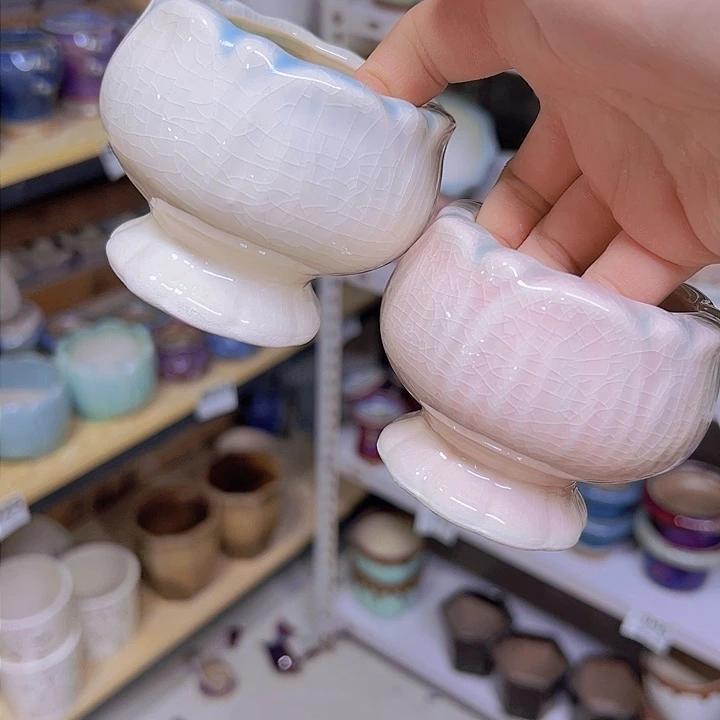 红陶陶瓷花盆当场满12包邮