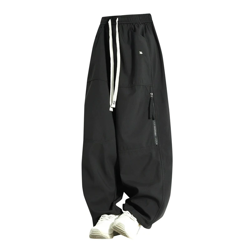 阔腿防水防风冲锋裤子登山裤宽松大码长裤百搭休闲露营户外运动裤