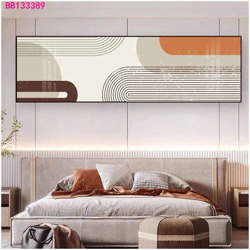 简约抽象客厅餐厅横幅卧室床头装饰画