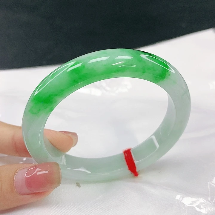 翡翠未镶嵌手镯圈53.8，19051