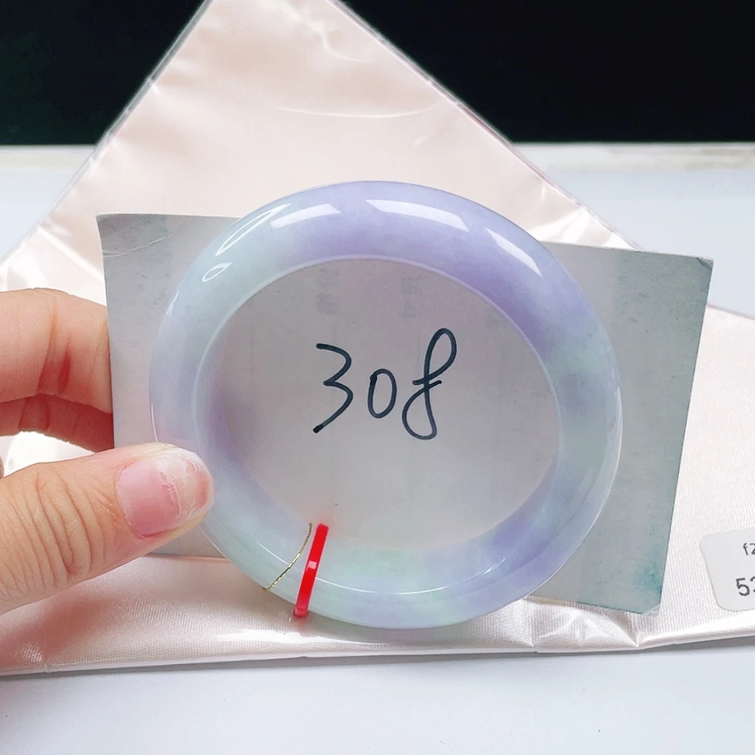 翡翠未镶嵌手镯53正圈