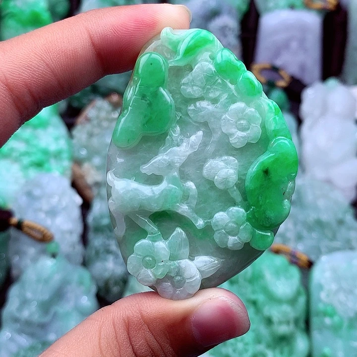 翡翠未镶嵌吊坠(不含链)