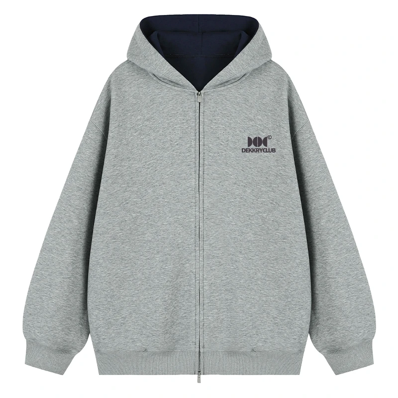 jtrt潮牌美式创意简约字母印花连帽开衫卫衣男女个性百搭外套上衣