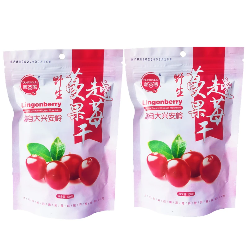 蓝百蓓野生蔓越莓果干100g