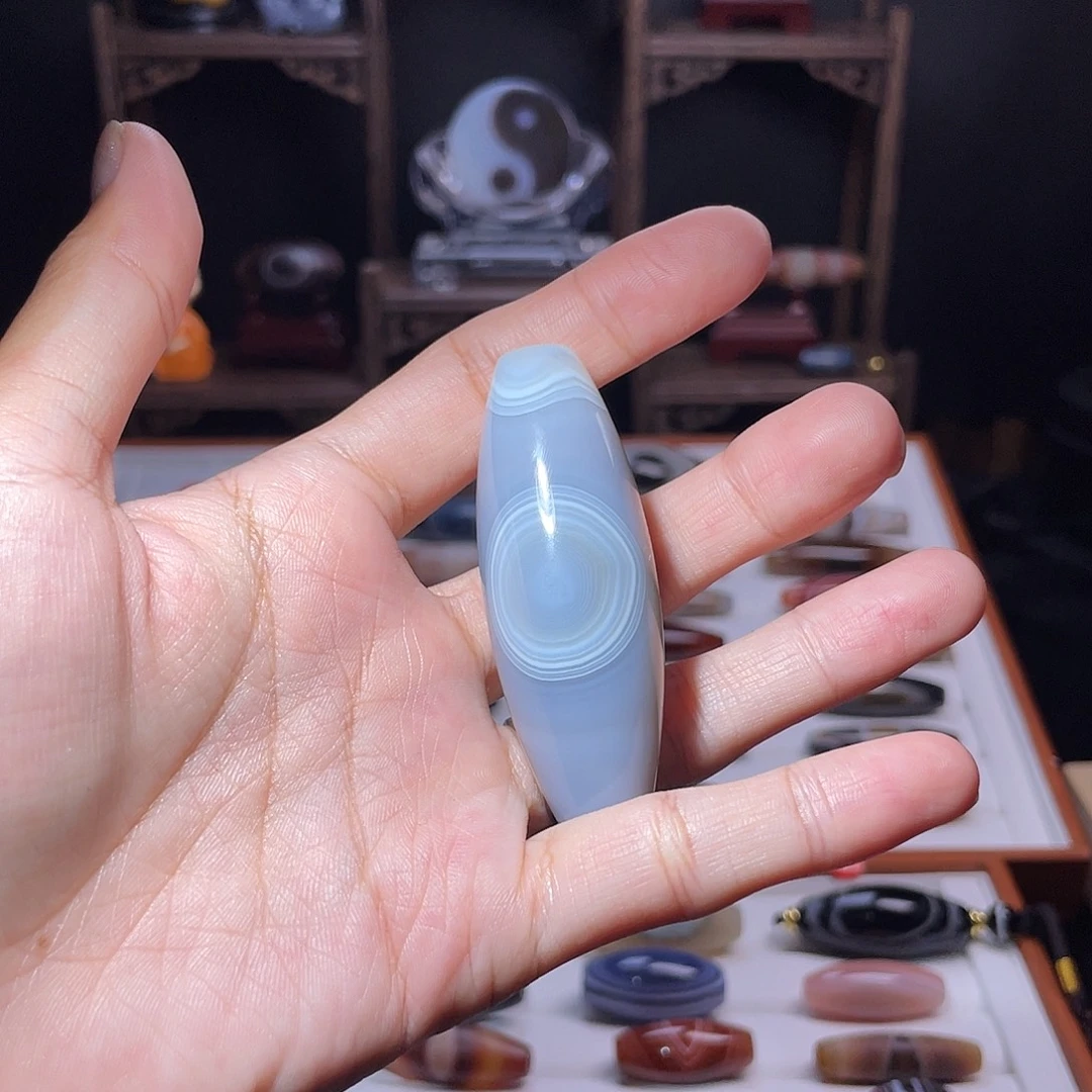 无***菌玛瑙/玉髓未镶嵌吊坠(赠链)