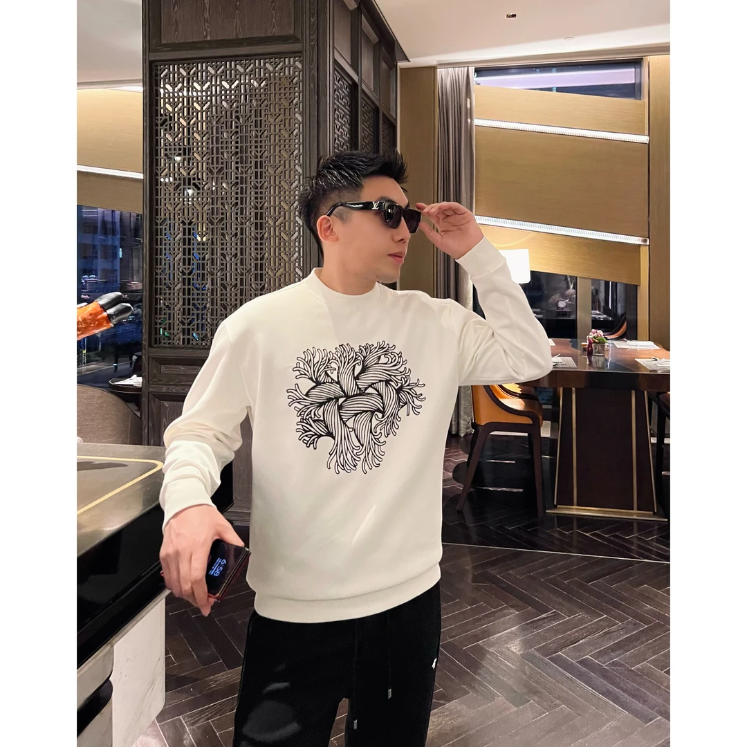 【三生万物】25春季潮男液氨空气棉宽松套头卫衣基础百搭弹力打底