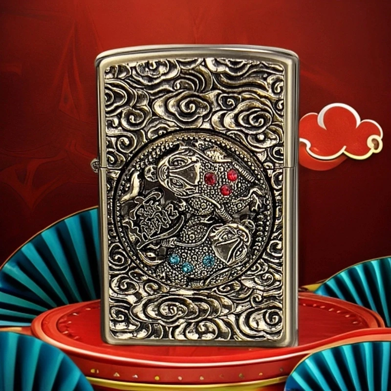 【CF1251J】首领招财金蟾防风打火机-222