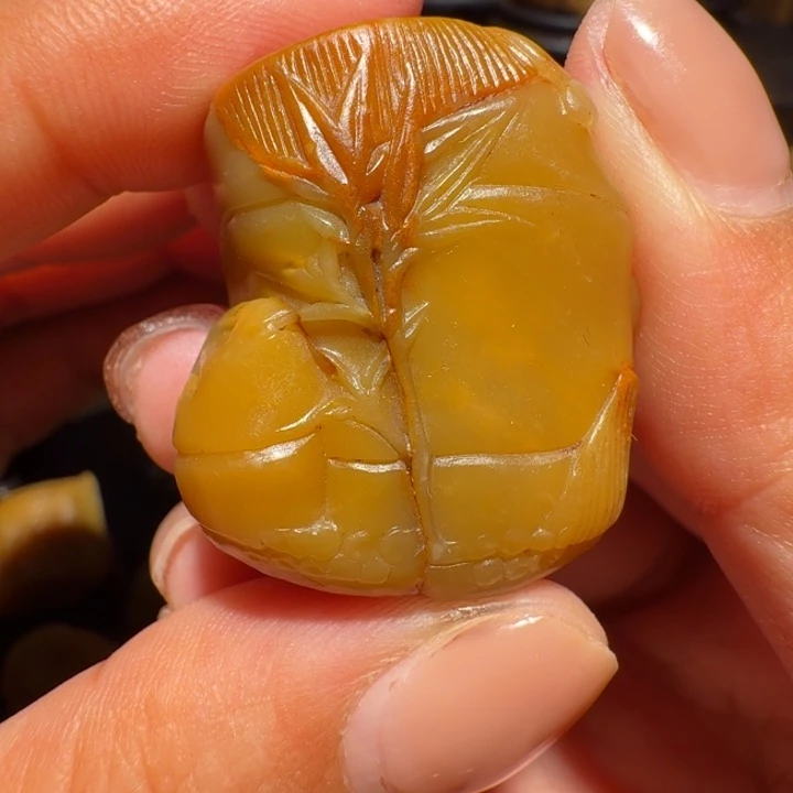 寿山石印石寿山田黄挂件摆件