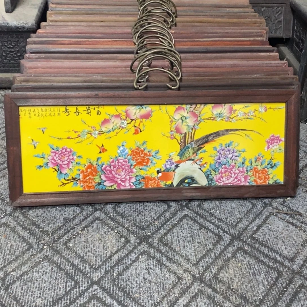 瓷片53*21 景德镇瓷板画柴窑烧制