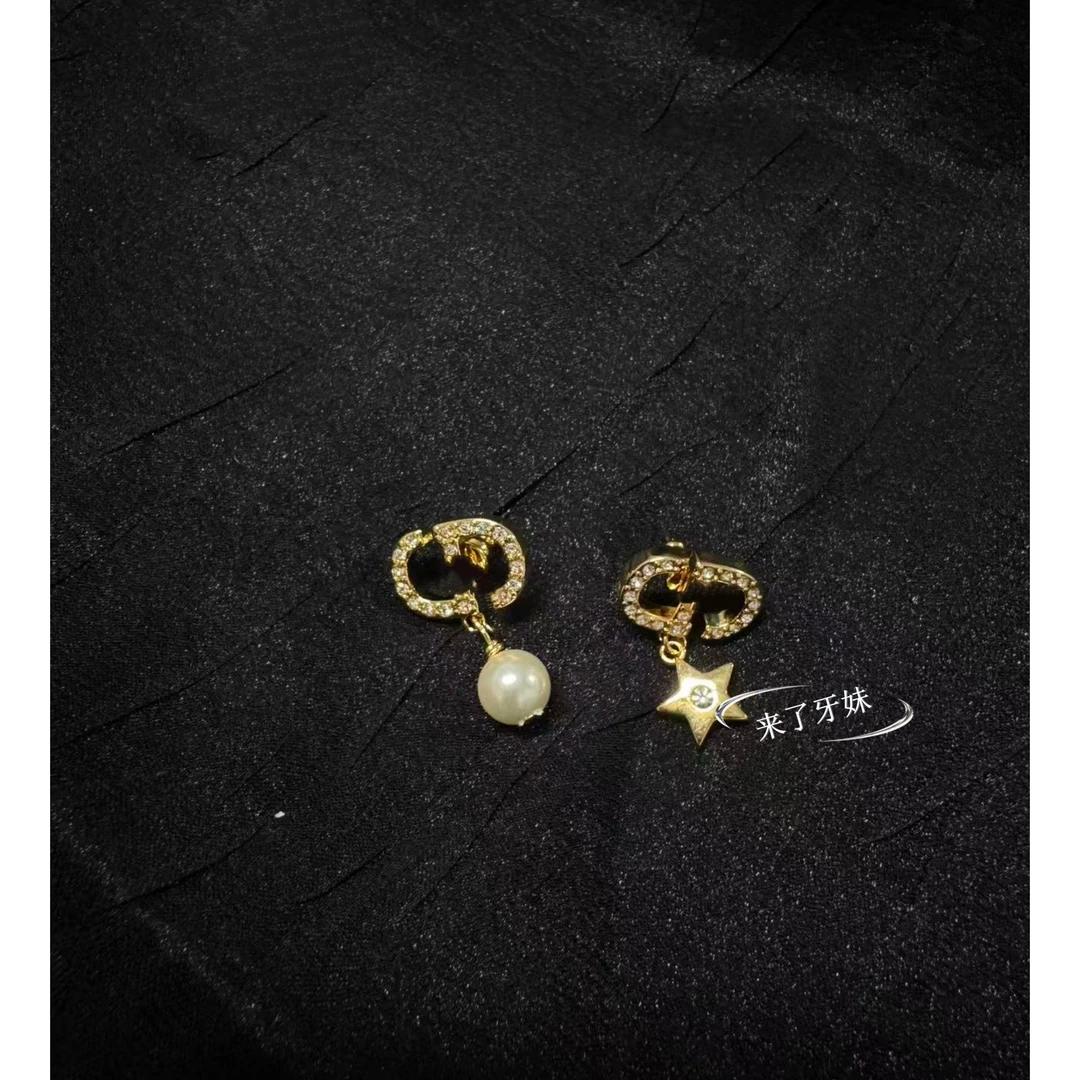 合金耳饰 猪鼻星星AB款耳钉ED362复古时尚轻奢精致百搭时尚