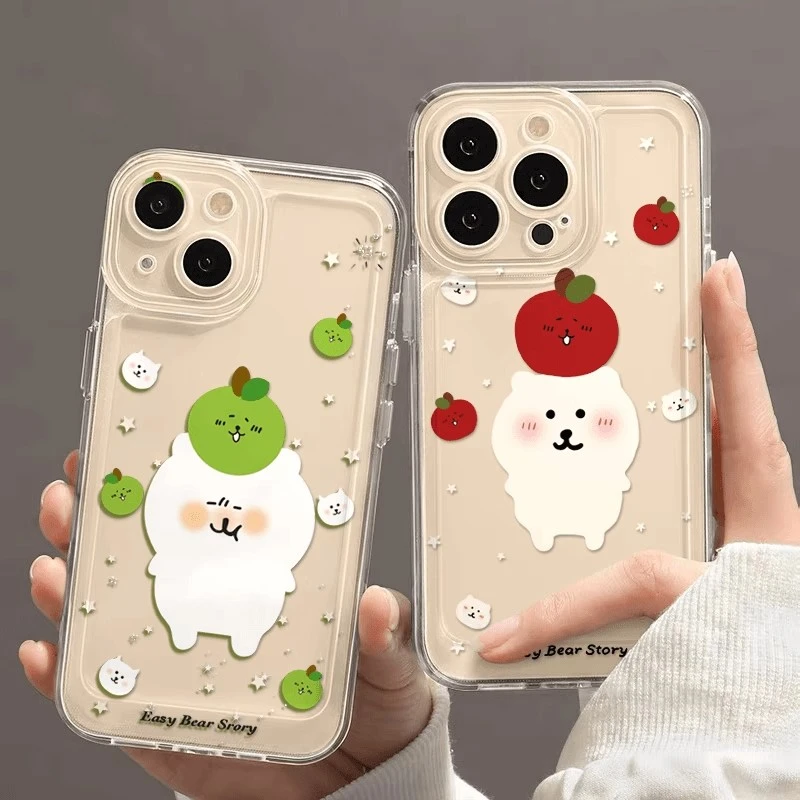 EXMX可爱自嘲熊数码适用iphonepromax手机壳苹果//13女神手机壳