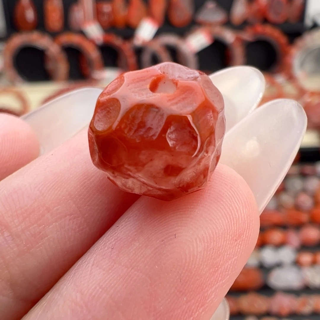 南红玛瑙未镶嵌颈饰无相珠