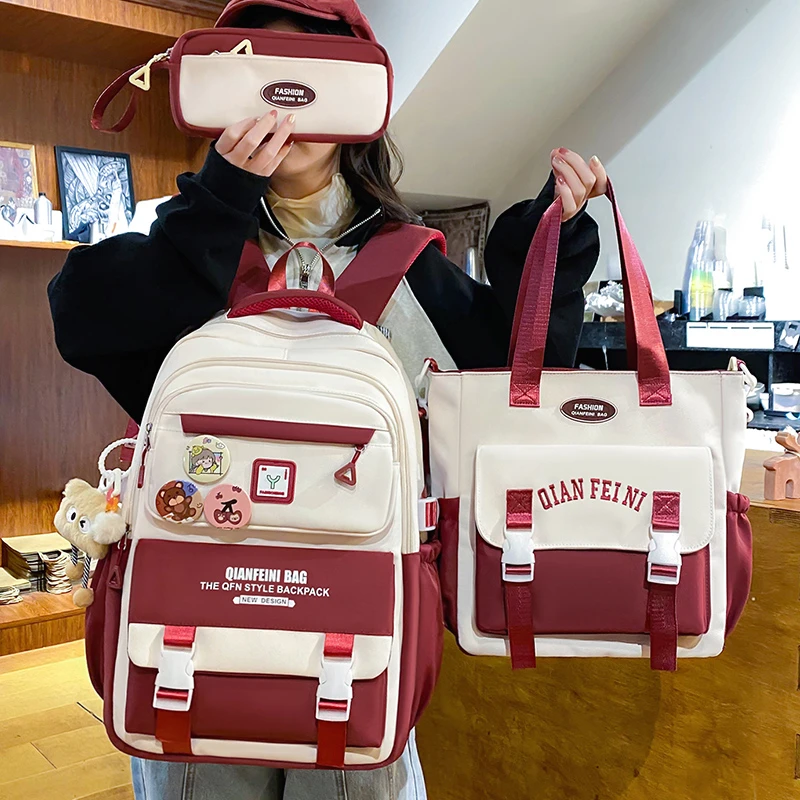 书包女减负大学生时尚潮流初中生小学生韩版双肩包背包高中生