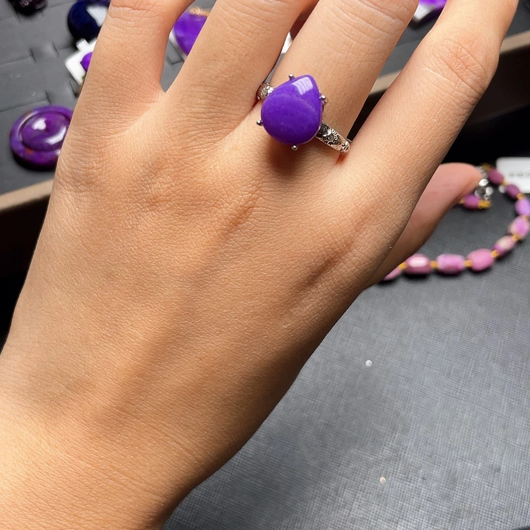 苏纪石（舒俱来）银S925镶嵌戒指