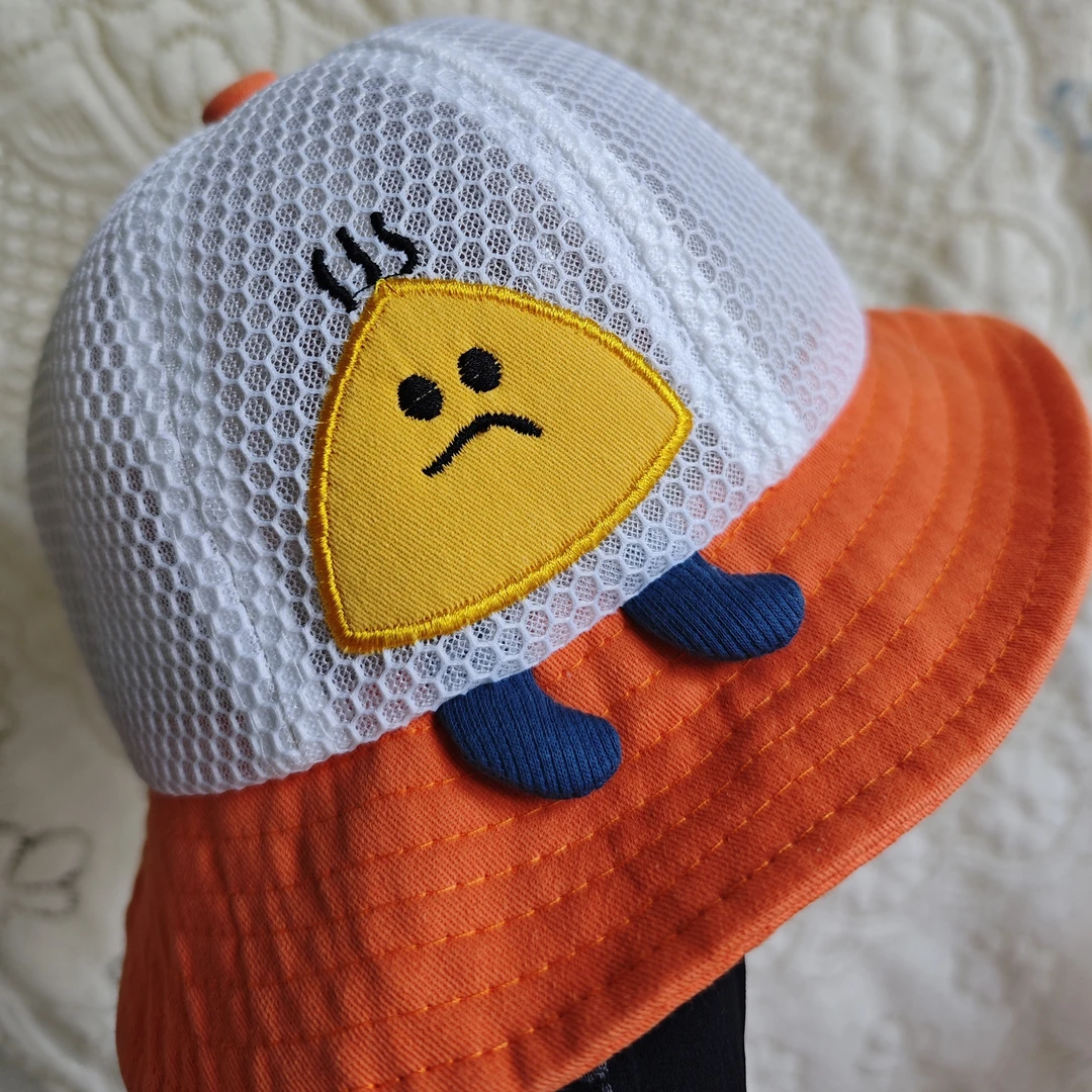 女宝男百搭短檐帽子夏季夏天男童网眼休闲风圆顶卡通风透气婴儿帽