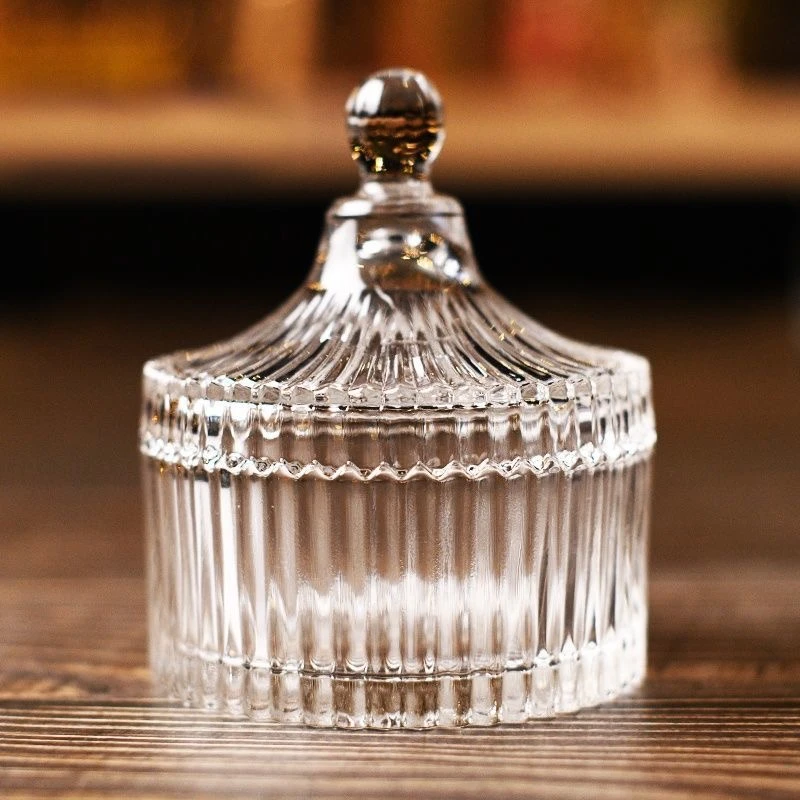 【2只装】高颜值蒙古包糖果盅玻璃首饰盒收纳罐牙签罐储物罐消磁碗