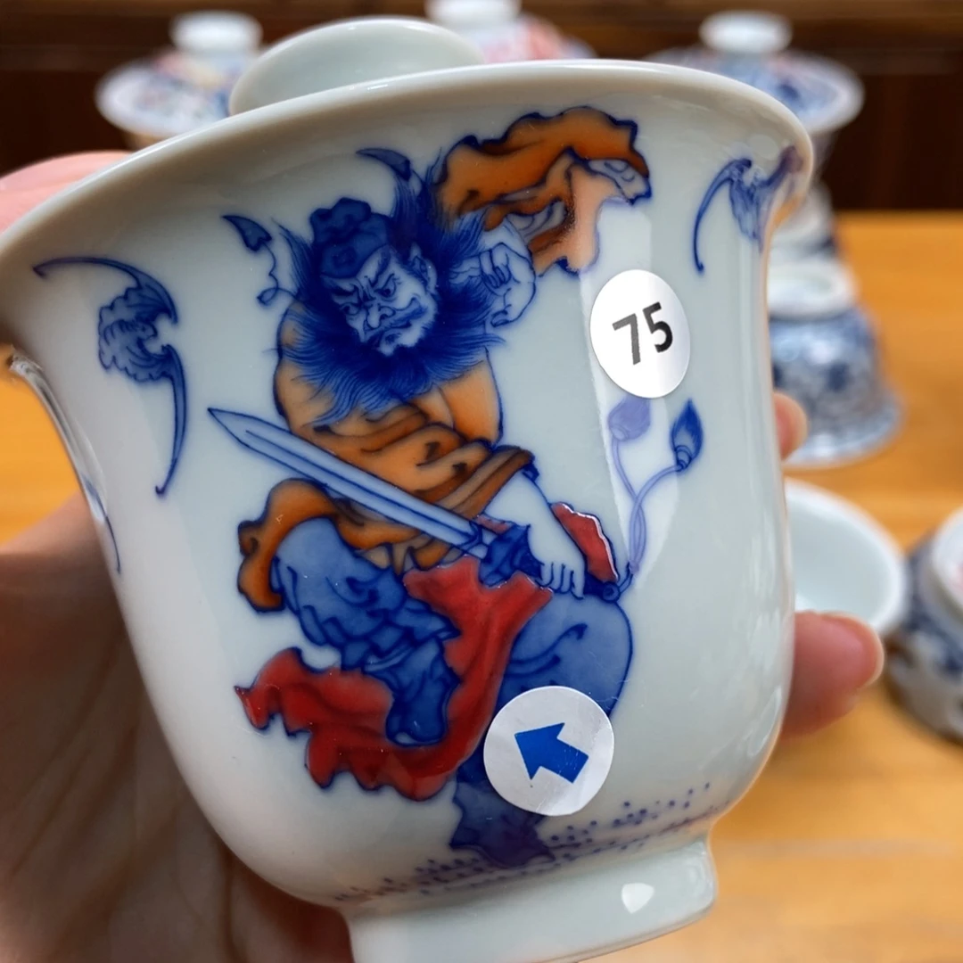 手绘现代茶具非古董
