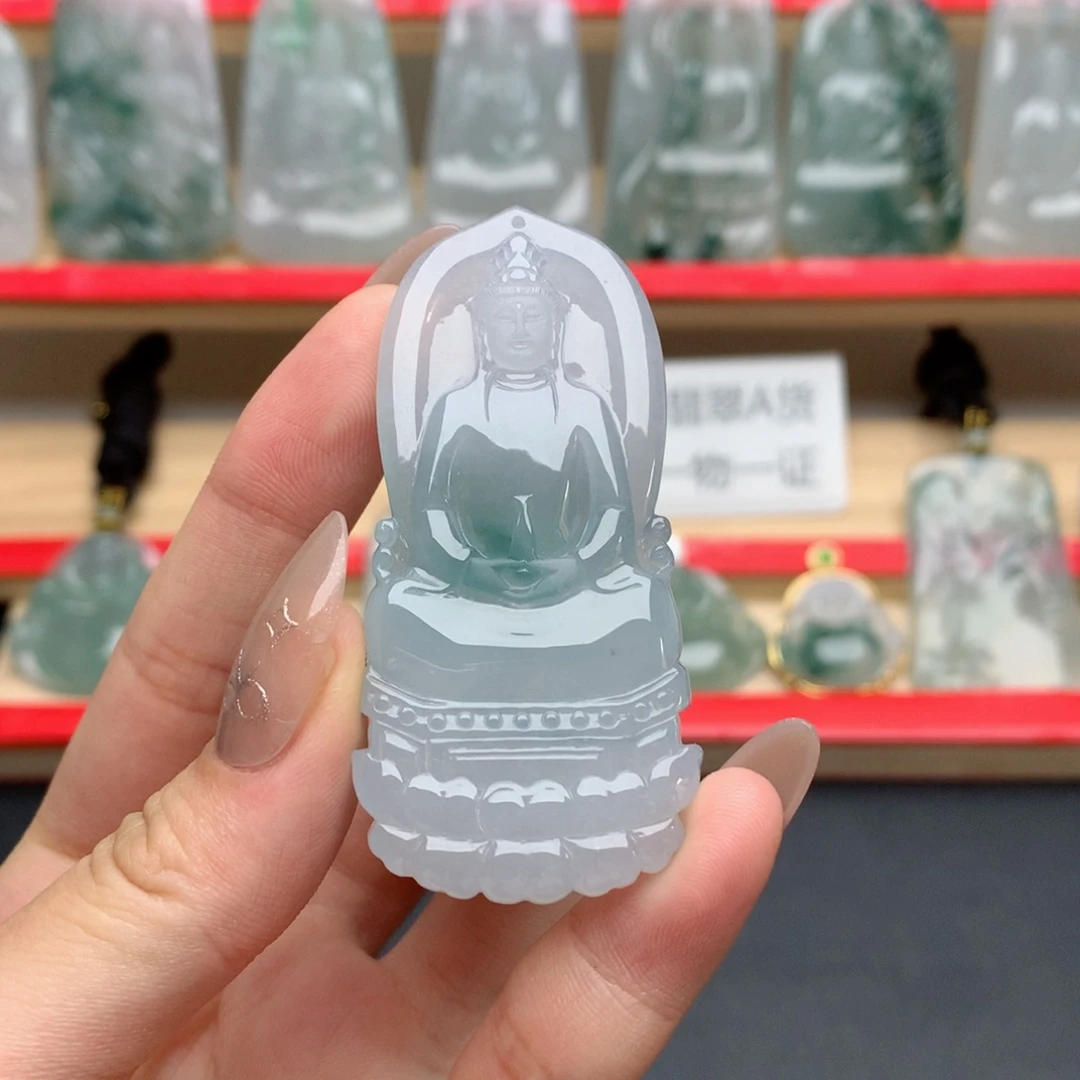 翡翠未镶嵌颈饰素衣