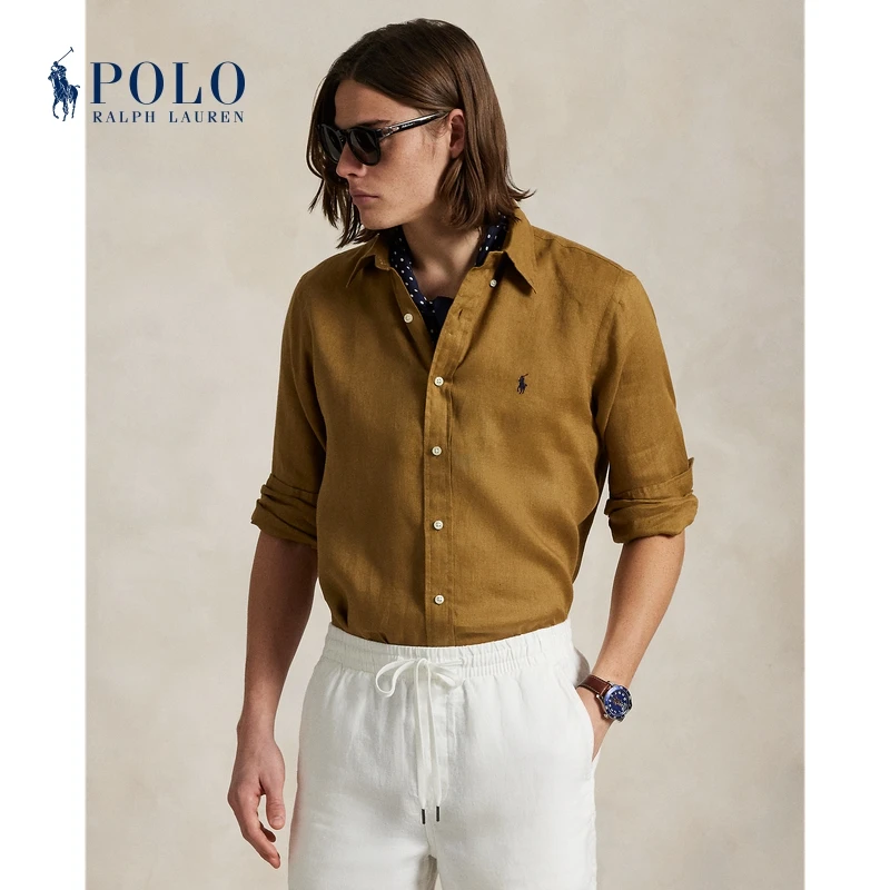 Ralph Lauren拉夫劳伦男装 25年春季经典版型亚麻衬衫710966292