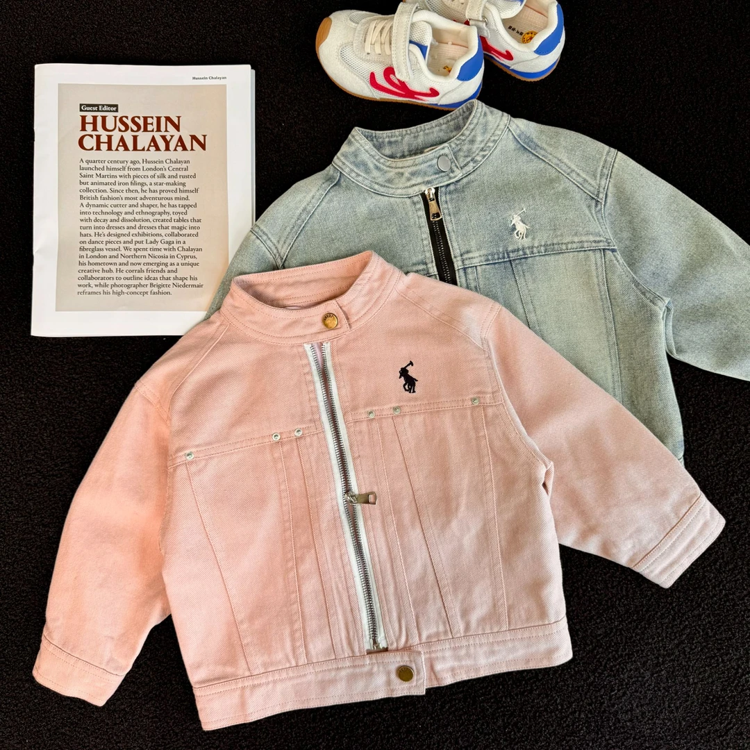 儿童秋装2025新款儿童韩版外套牛仔棉布男童洋气小童儿童外套洋气