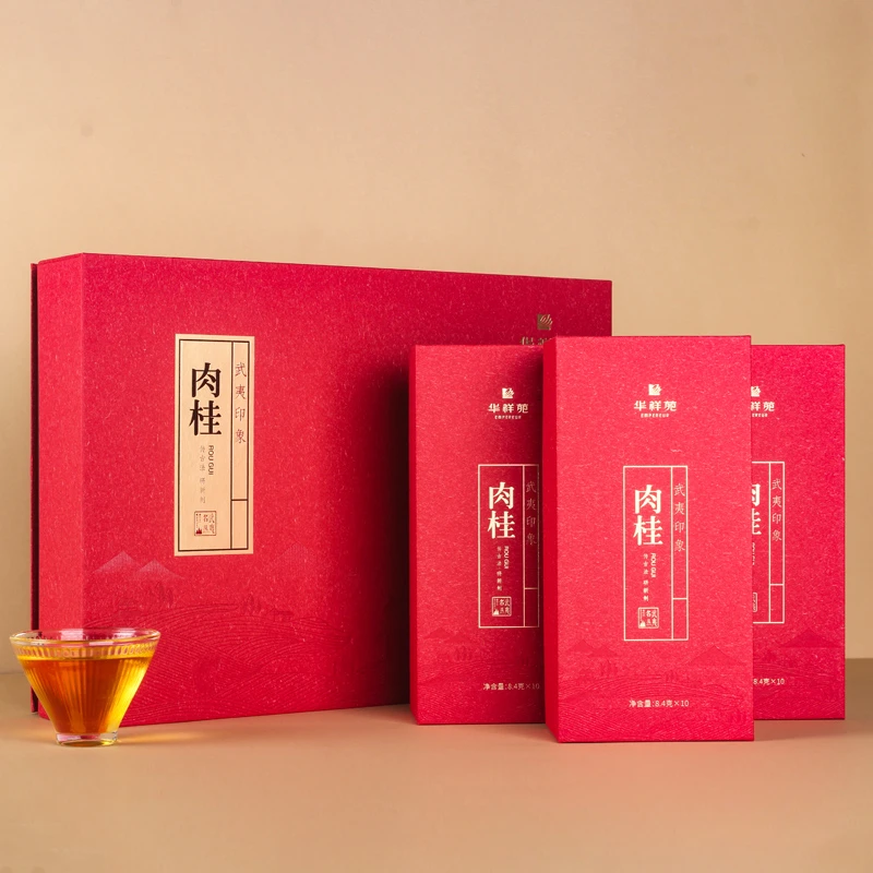 武夷山特级茶叶武夷印象肉桂乌龙茶桂皮香原产武夷岩茶好茶礼盒装