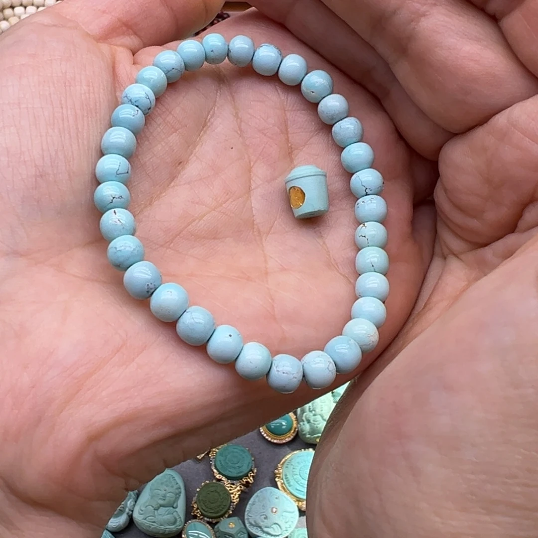 B***e绿松石未镶嵌手串定制手串定制
