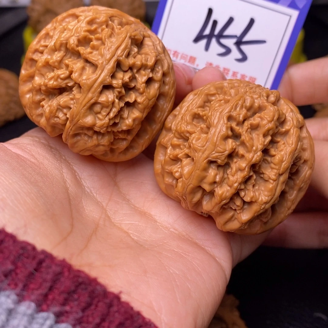 文玩核桃把件46球筋455