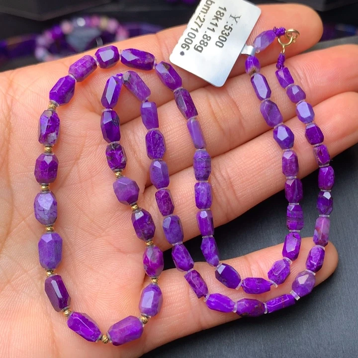 苏纪石（舒俱来）18K金镶嵌项链