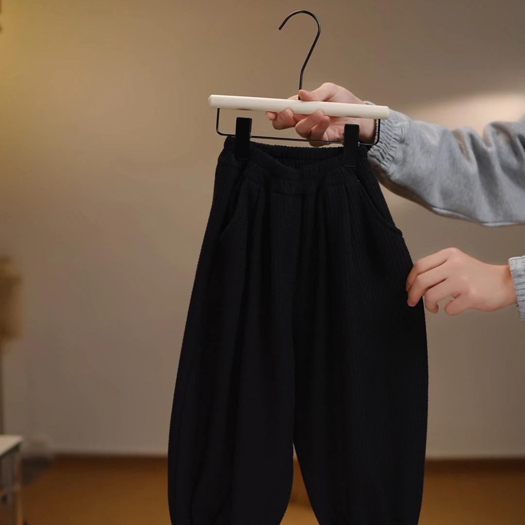 【加绒】K98【潮萌】韩版面条复合卫裤  Keke