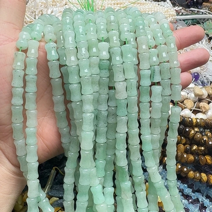 玛瑙/玉髓未镶嵌珠宝半成品一条8x12mm东邻玉竹节