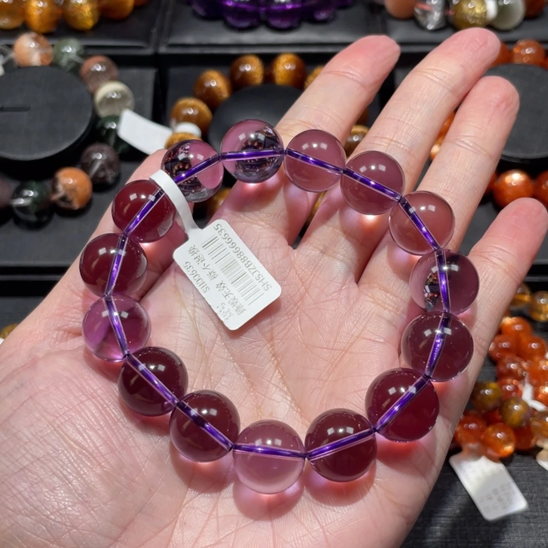 手链水晶未镶嵌紫水晶14.5mm