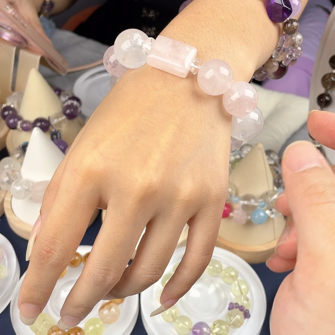 银S925镀金镶嵌手链水晶