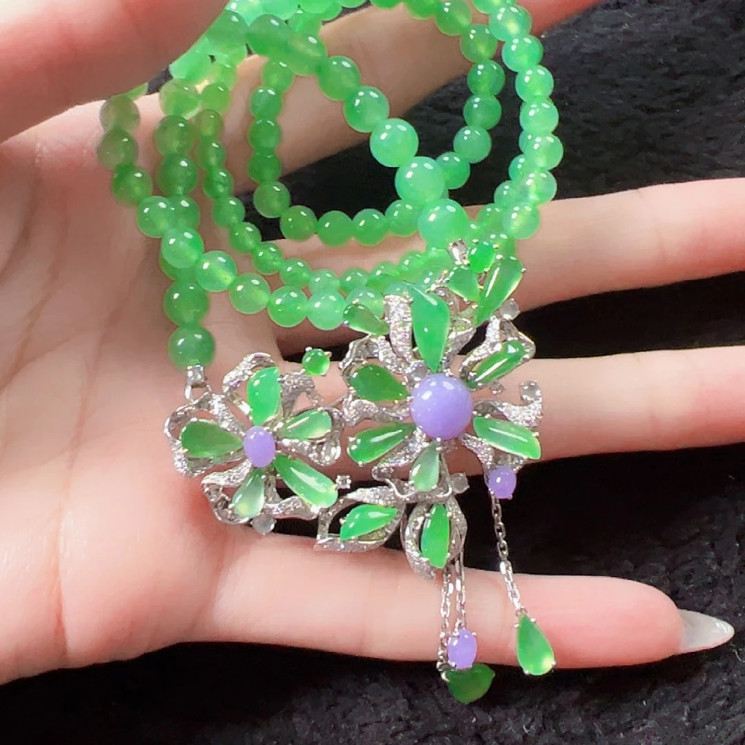 翡翠颈饰18K金镶嵌【清仓福利价】签收后24小时鉴赏期