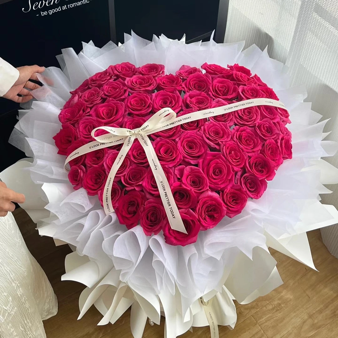 爱的专属 52朵弗洛伊德花束送女友闺蜜老婆生日情人节