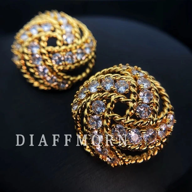 铜合金耳饰 Q·M【灿若繁星】重工版高级感耳环