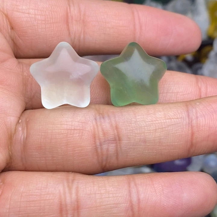 珠宝半成品水晶未镶嵌星星2颗