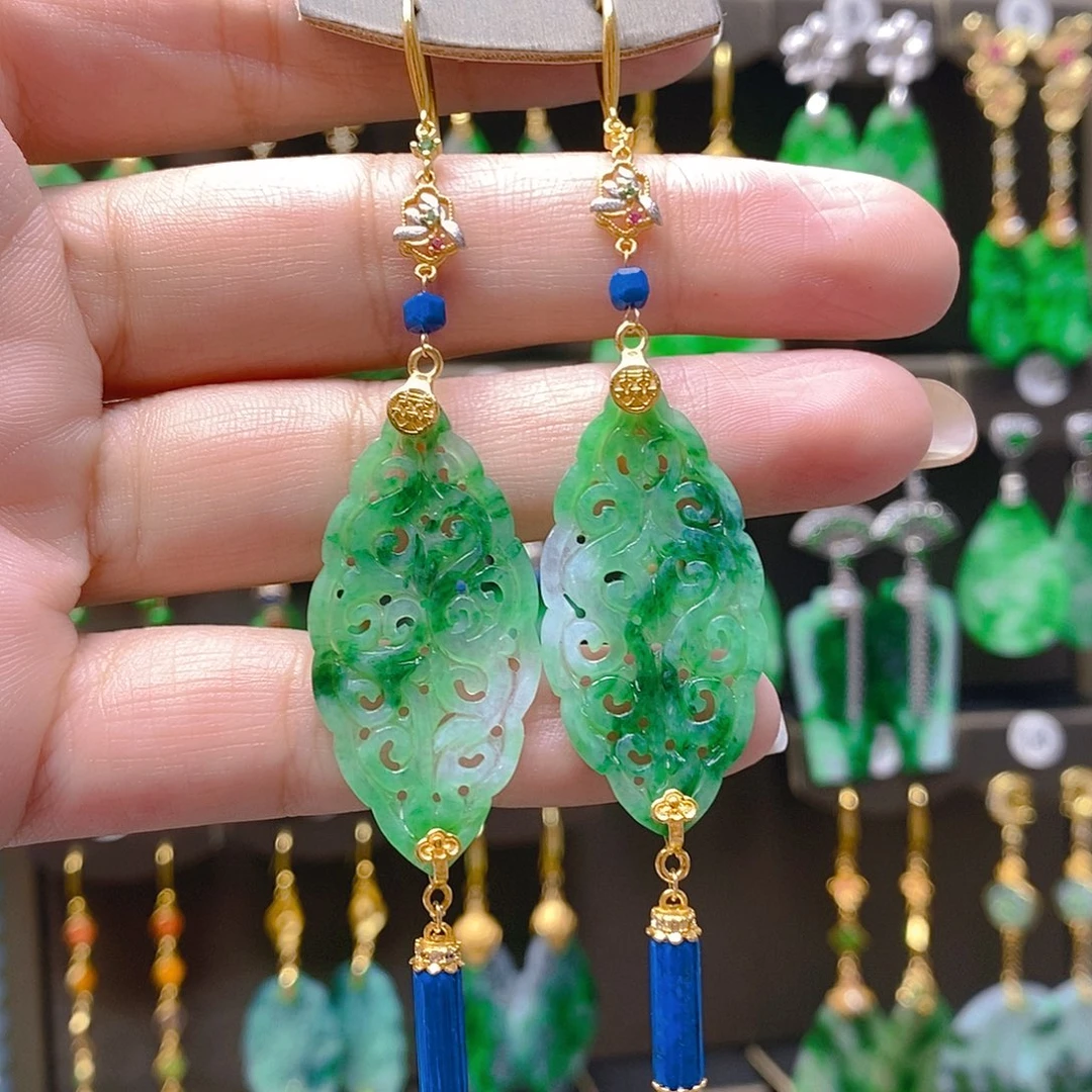 未镶嵌翡翠耳饰翡翠