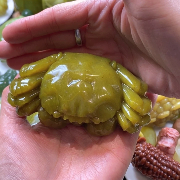 蛇纹石玉手把未镶嵌轻**王