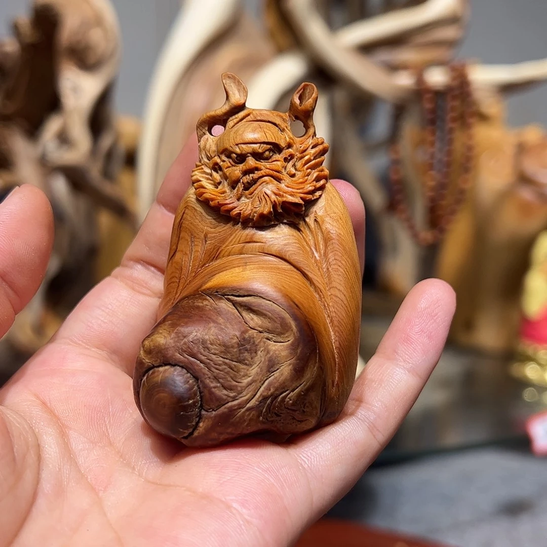 柏木崖柏木手把件摆件